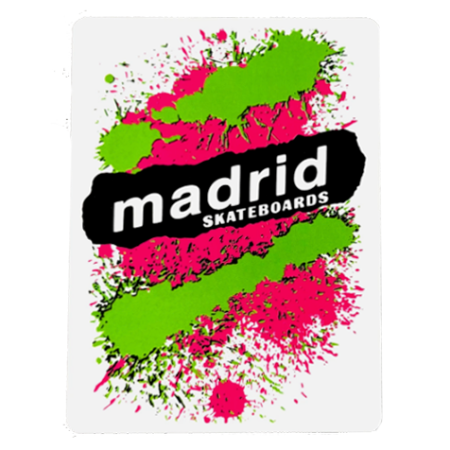 Adesivo stickers MADRID Valterra Marty McFly 14 cm x 7 cm