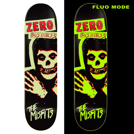 Zero Misfits Zero Business GITD 8.25" Deck Skateboard | Boardstyle