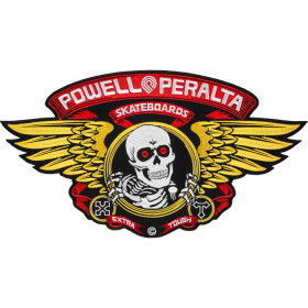 Toppa extra large ricamata Powell Peralta Winged Ripper da 12 pollici con ali