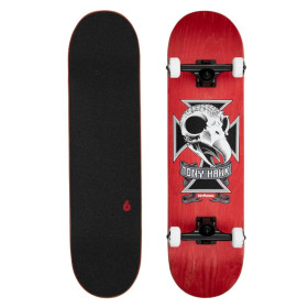Skateboard Completo Birdhouse Stage 3 Hawk Skull 2 Red 8.25"