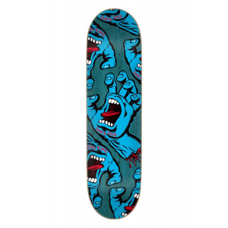 SANTA CRUZ Skateboard Crescent Bone Hand 8.25" x 31.83"