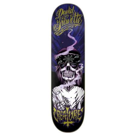 Tavola Deck Skateboard CREATURE Pro Gravette Hippie Skull 20th 8,3"