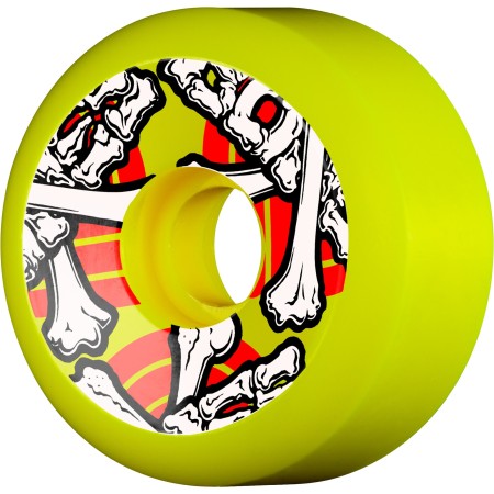 Ruote Skateboard POWELL PERALTA Cross Bones Skateboard Wheels 64mm 97a Yellow