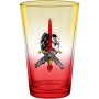 POWELL PERALTA Pint Glass Skull & Sword Yellow/Red Fade