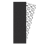 1 foglio di BRO STYLE Choice Griptape Nero Skateboard OldSchool 12" x 34"