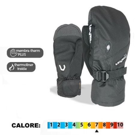 Moffola Guanti Snowboard o Ski Level Matrix Under mitt Black