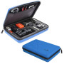 SP POV Case custodia porta Gopro modello Large x 2 telecamere compatibile GoPro qualsiasi modello colore Blue