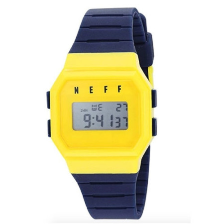 Orologio Neff Flava watch Navy Yellow digidale al quarzo