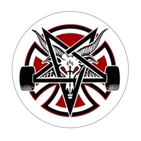 Adesivo stickers INDEPENDENT Thrasher Magazine truck rotondo 12,5 x 12,5 cm