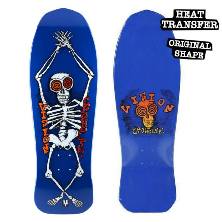 Skateboard Deck VISION Groholski Skeleton 10,25" x 30" Blue