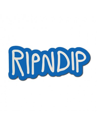 Adesivo stickers RIPNDIP Logo Blue 20...