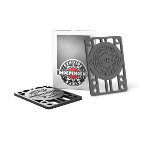 2 Risers Pad INDEPENDENT truck Skateboard 1/8" inc Black