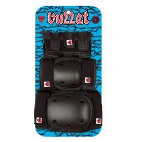 Kit di Protezioni Skateboard 2 ginocchiere 2 gomitiere 2 polsiere