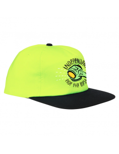 Cappellino con visiera INDEPENDENT Tony Hawk Transmission Snapback giallo