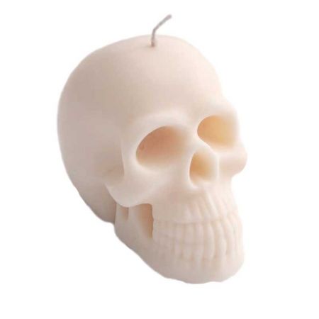 Skull Candle white wax 140 x 170 mm