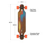 Longboard completo LOADED Icarus 38,4" X 8,6" pollici Flex 2
