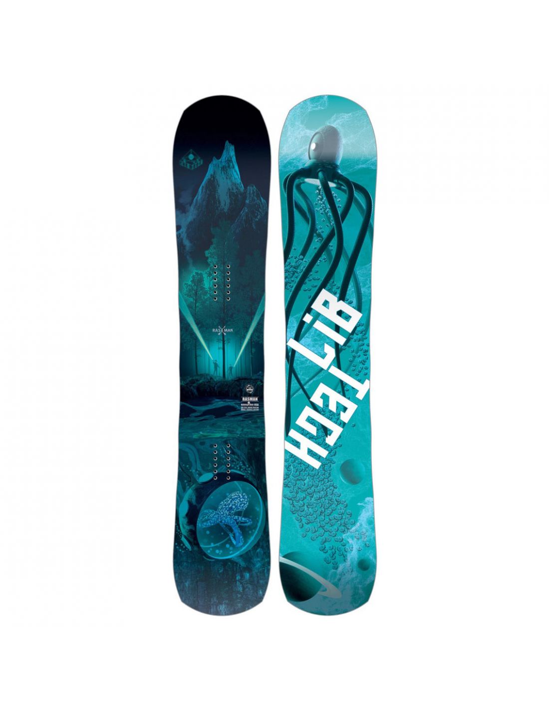 Tavola Snowboard LIB TECH RasMan misura 157 cm Colore Blu Petrolio