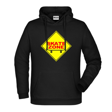 Felpa Cappuccio SKATEZONE Nero logo