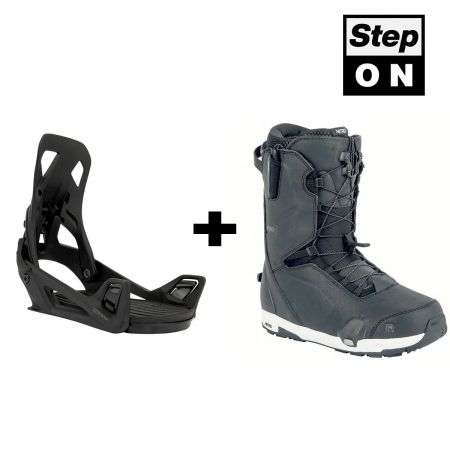 Snowboard bindings BURTON + Boots NITRO Step On black