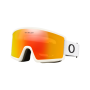 Maschera Snowboard OAKLEY Target Line M Bianco Lente Fire Iridium