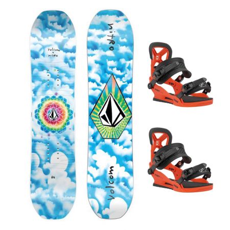 Tavola + Attacco Snowboard NITRO Ripper Kids by Volcom 137 cm