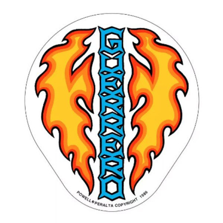 Stickers POWELL PERALTA Tommy Guerrero Flame 11,5 x 13 cm