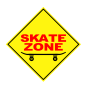 logo skatezone stickers adesivo