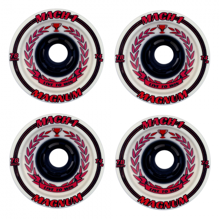 Ruote DownHill Skateboard VENOM Mach 1 Red Leaves 78mm 74a