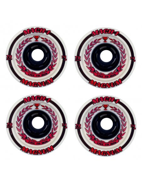 Ruote DownHill Skateboard VENOM Mach 1 Red Leaves 78mm 74a