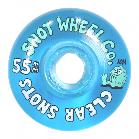 Ruote Skateboard SNOT Clear Snots Blue 55mm 101a