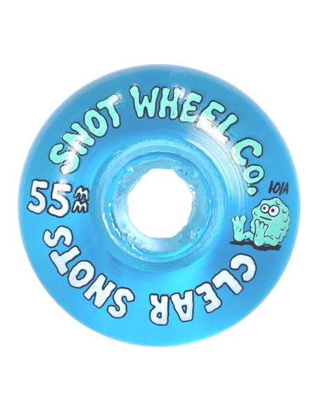Ruote Skateboard SNOT Clear Snots Blue 55mm 101a