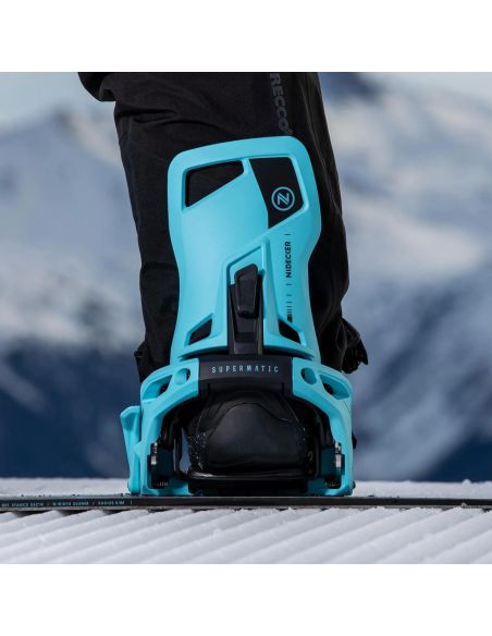 Snowboard Bindings NIDECKER Supermatic Automatic Universal EscapeCyan