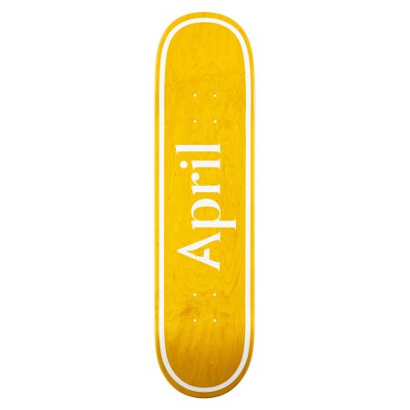 APRIL Skateboard OG Logo Yellow