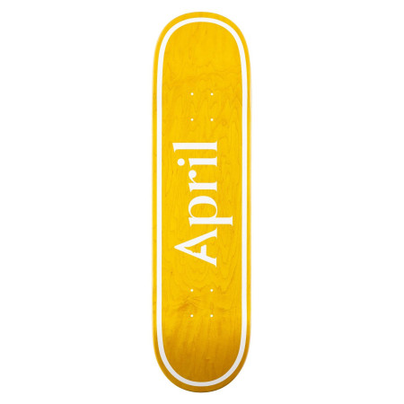 APRIL Skateboard OG Logo Yellow