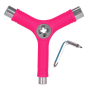 Tools chiave multi funzione Skateboard Y-Tool ACTION NOW con filettatore Fuxia