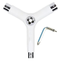 Tools chiave multi funzione Skateboard Y-Tool ACTION NOW con filettatore White