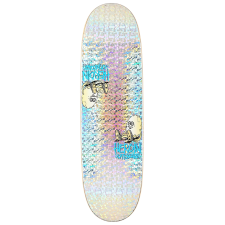 HEROIN Skateboard Symmetrical Gold holo