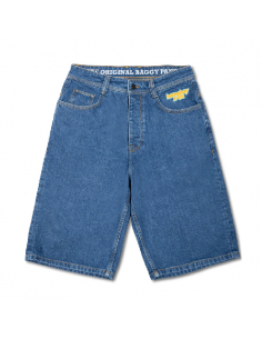 Pantaloni HOMEBOY X-TRA Baggy Shorts Washed Blue