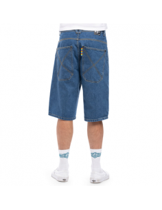 Pantaloni HOMEBOY X-TRA Baggy Shorts Washed Blue 2