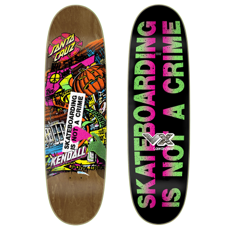 SANTA CRUZ Kendall Street Art Collage Egg VX 9.0 Skateboard Deck