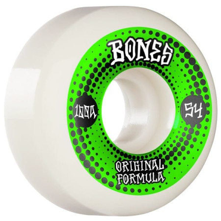 Ruote Skateboard BONES O.G. Formula 100's V5 54 mm 100a green