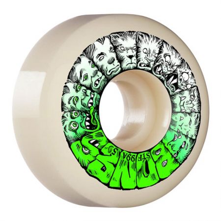 Skateboard Wheels BONES Weird Wolf v5 STF 54