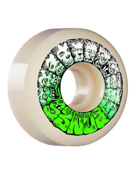 Skateboard Wheels BONES Weird Wolf v5 STF 54