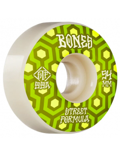Ruote Skateboard BONES Weird Wolf v5 STF 54 mm 99a duro Shape sidecut