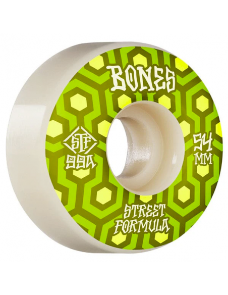 Ruote Skateboard BONES Weird Wolf v5 STF 54 mm 99a duro Shape sidecut