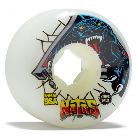 Ruote Skateboard SANTA CRUZ Natas Reissue 54mm 97a White