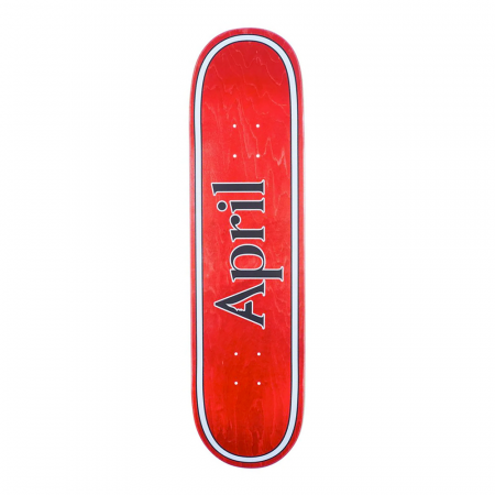 APRIL Skateboard OG Logo Red 8,38" x...
