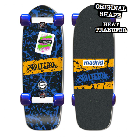 Skateboard VALTERRA MADRID 40th Marty McFly Back to The Future special Blue edition rare
