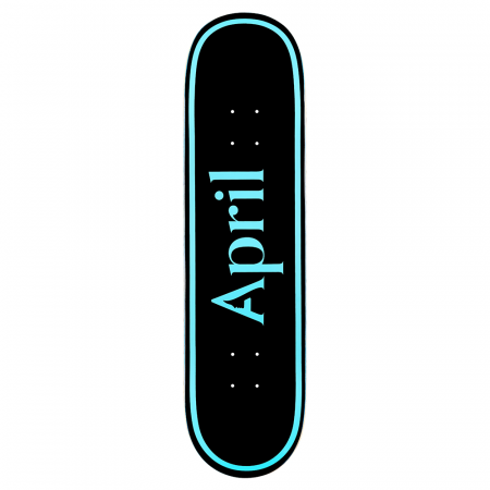 APRIL Skateboard OG Logo Blue Black...