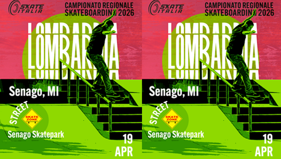 Campionato Regionale di Skateboard a Senago il 19 aprile